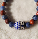 Blue Owl in the Night Bracelet (MW) | Mamabug ReCreations - Artisan Jewelry