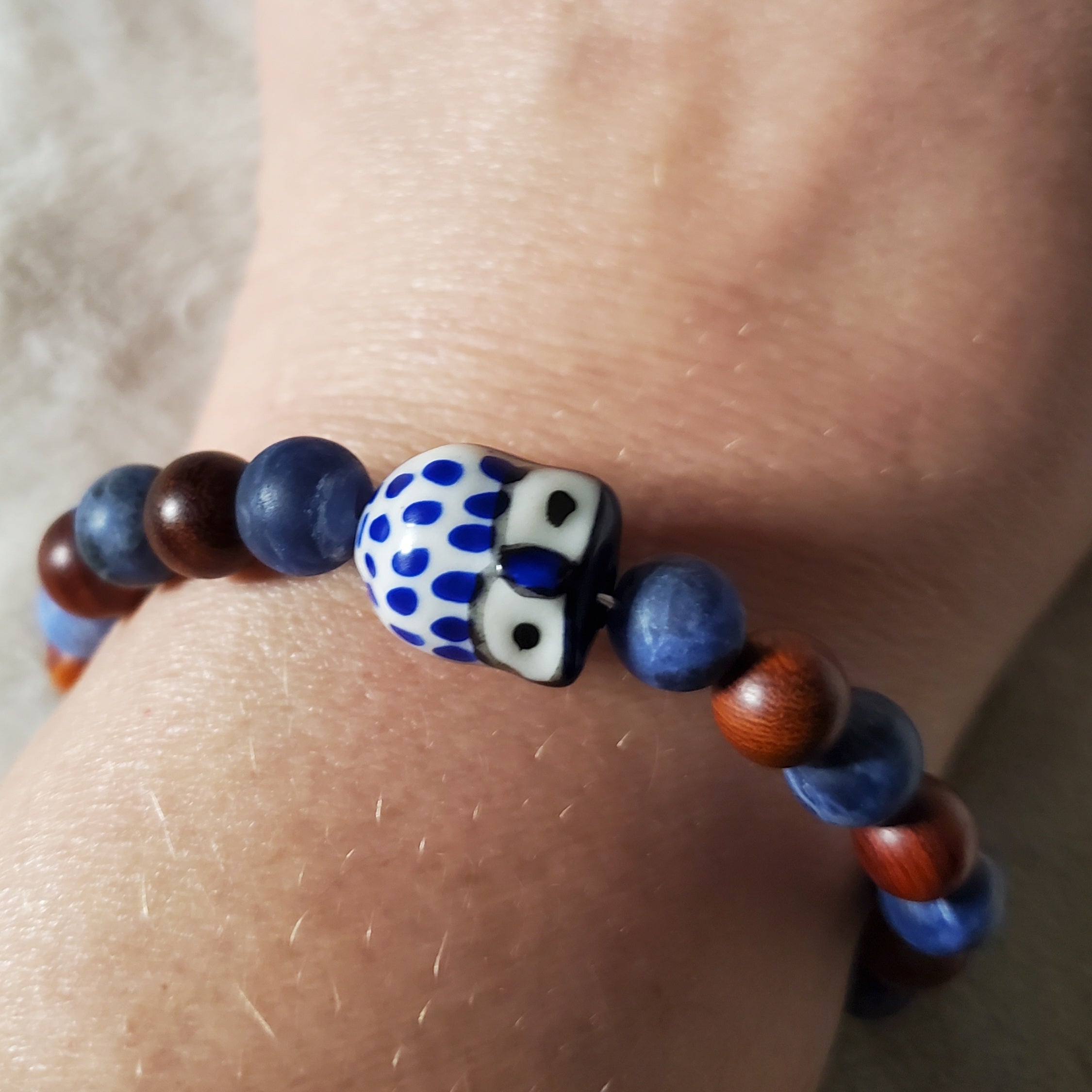 Blue Owl in the Night Bracelet (MW)