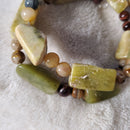 Green Serpentine Bracelet (MW) | Mamabug ReCreations - Artisan Jewelry