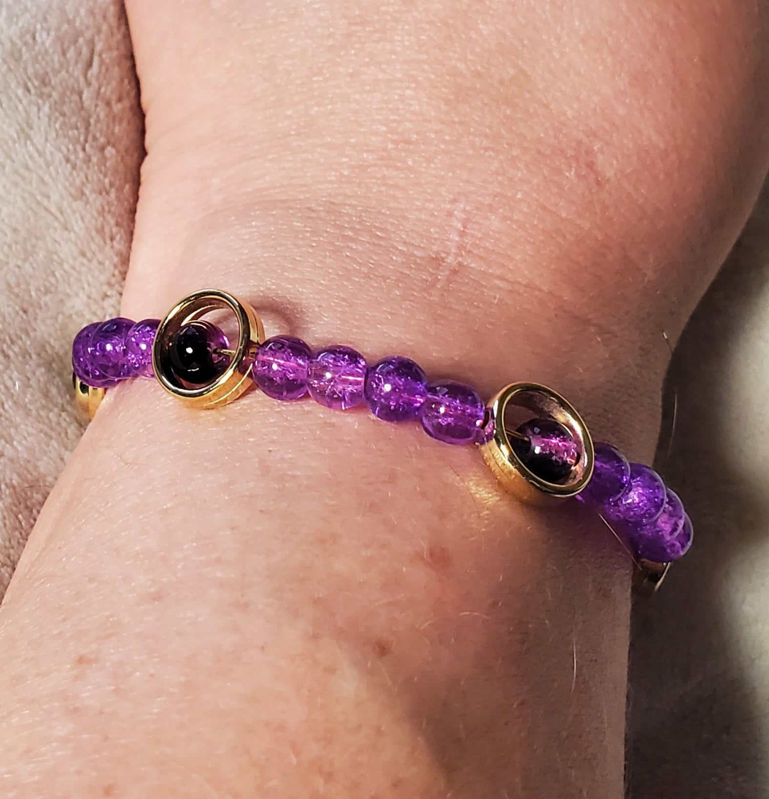 Midnight Eclipse Bracelet (MW) | Mamabug ReCreations - Artisan Jewelry