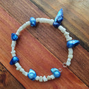 Blue and White Bracelet (MW) | Mamabug ReCreations - Artisan Jewelry