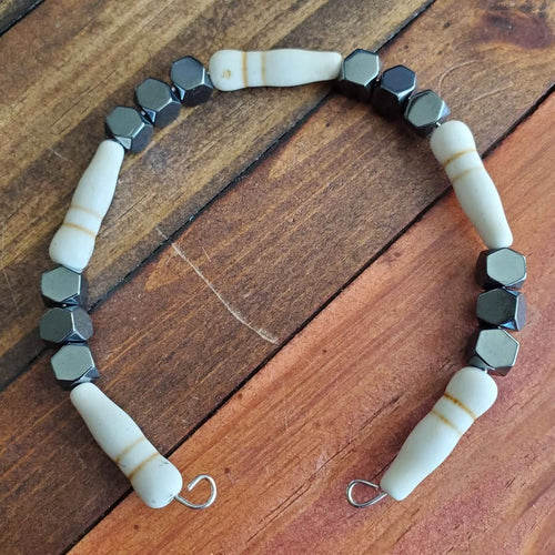 Black and White Bracelet (MW) | Mamabug ReCreations - Artisan Jewelry