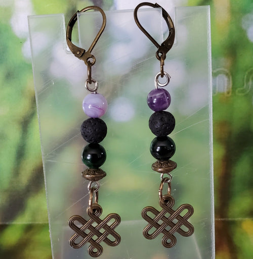 Eternal Knot Earrings | Mamabug ReCreations - Artisan Jewelry