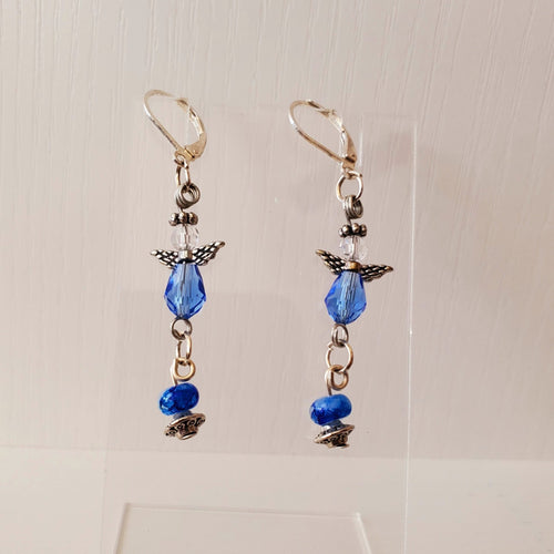 Blue Angel Earrings | Mamabug ReCreations - Artisan Jewelry