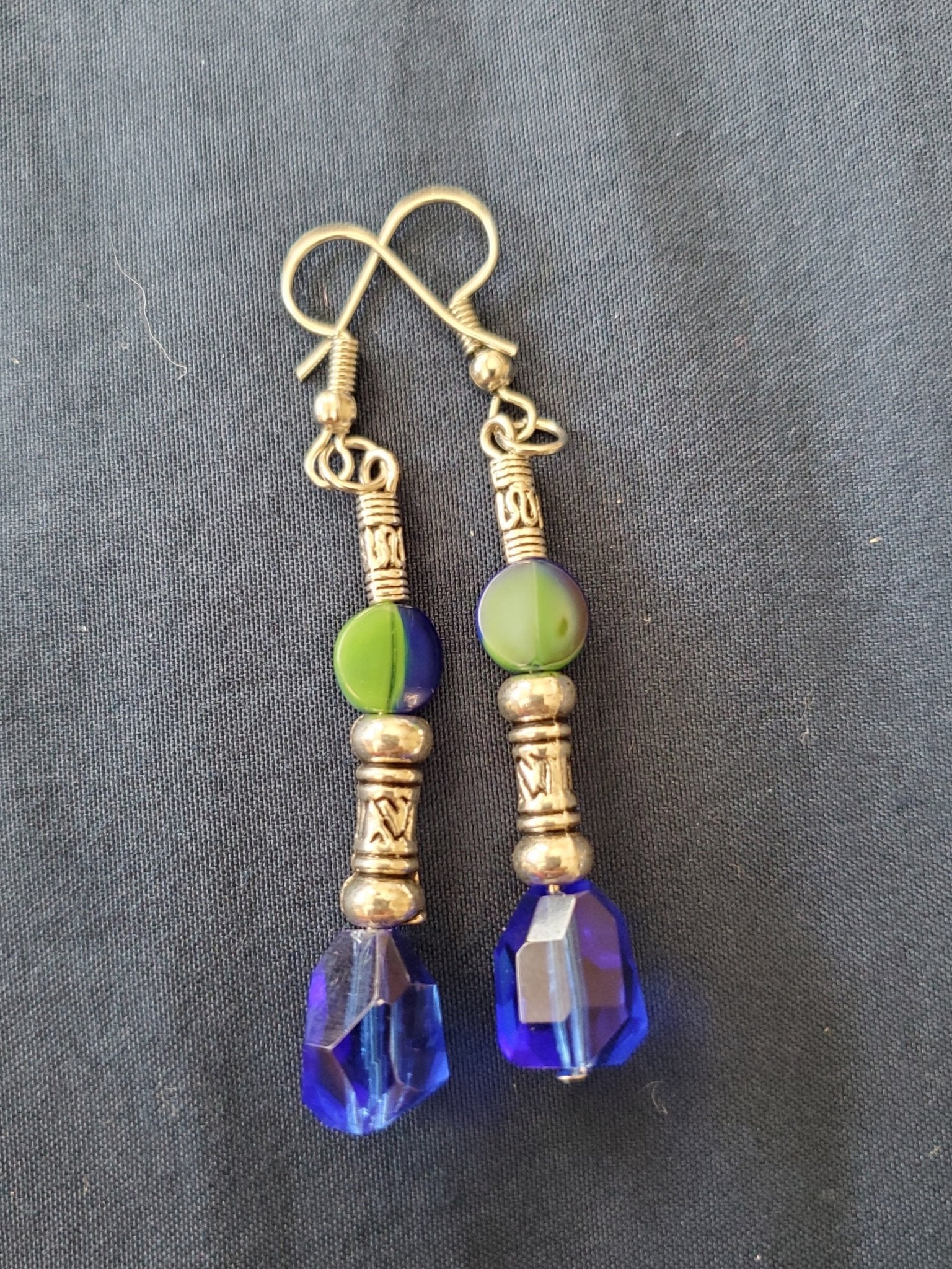 Egyptian Inspired Earrings | Mamabug ReCreations - Artisan Jewelry