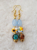 Golden Sunflowers Earrings | Mamabug ReCreations 