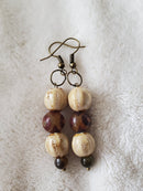 Creamy Gourd Earrings | Mamabug ReCreations - Artisan Jewelry
