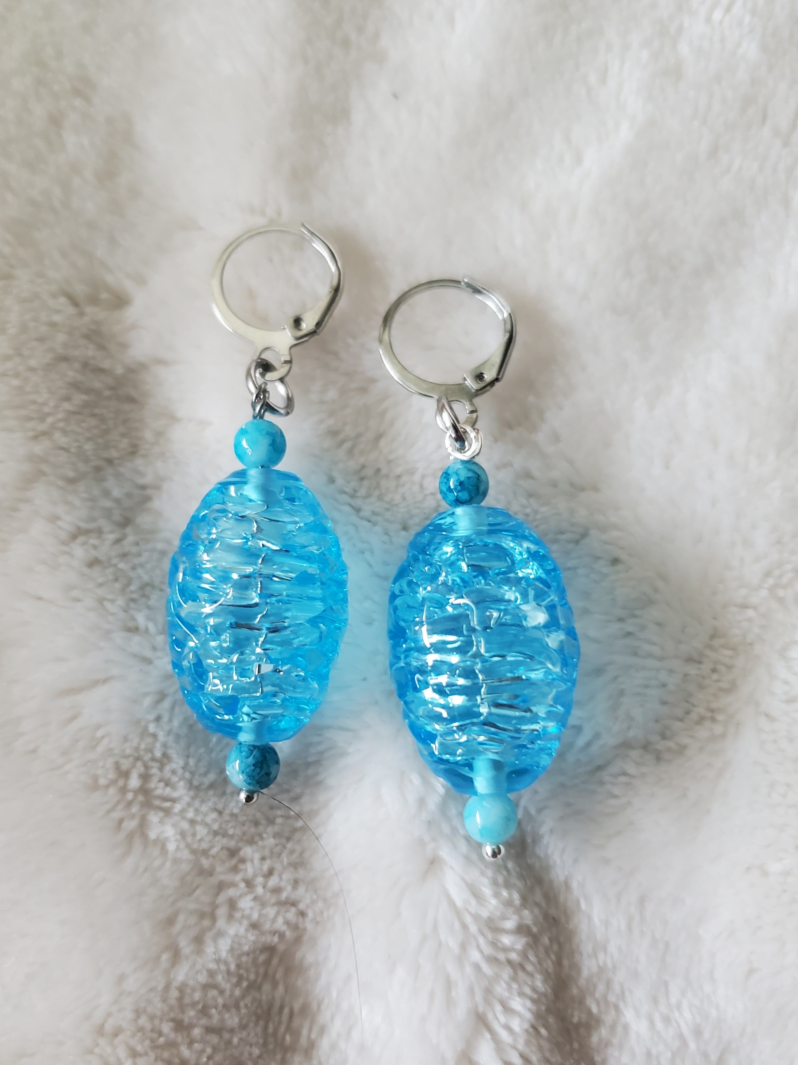 Blue Hive Earrings