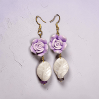 Lilac Rose Earrings
