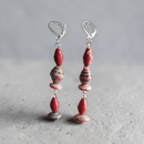 Red Recycled Paper Jewelry Set (MW) | Mamabug ReCreations - Artisan Jewelry