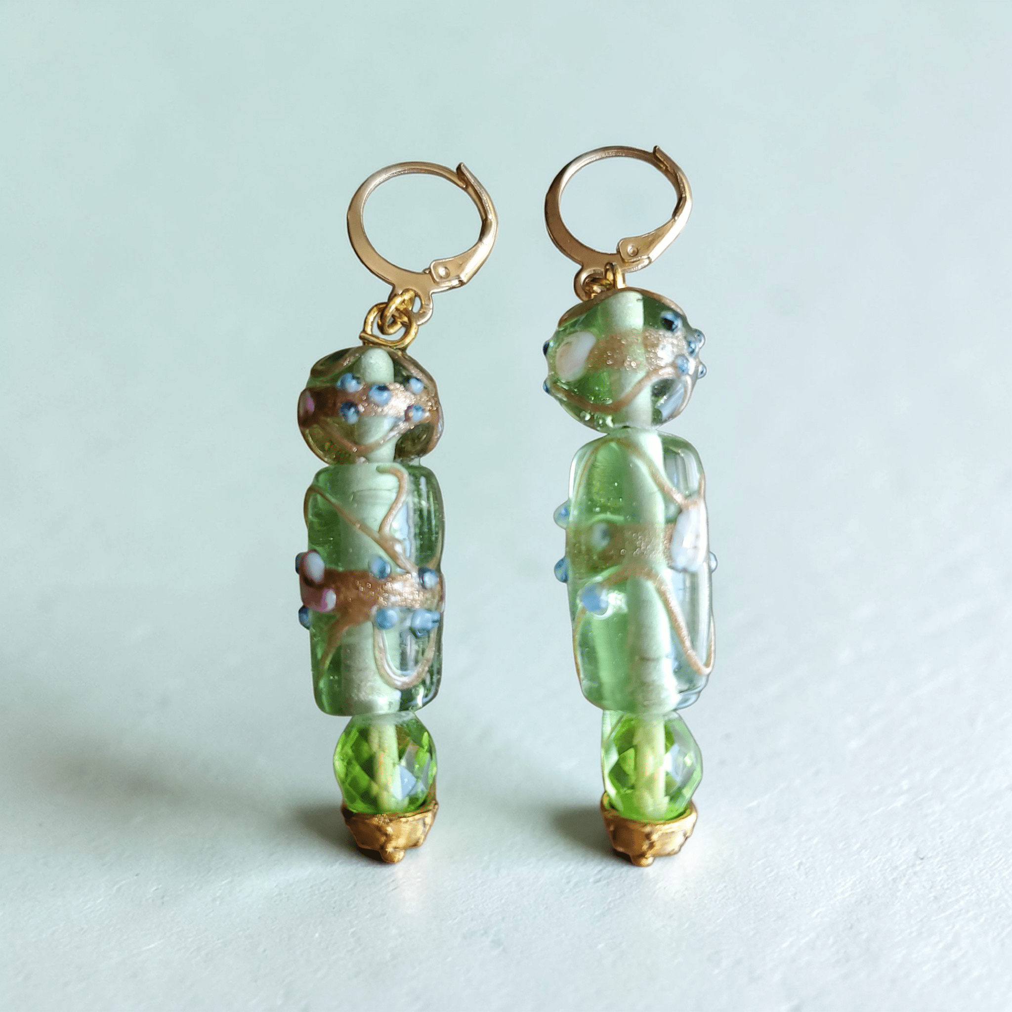 Celery Green Earrings