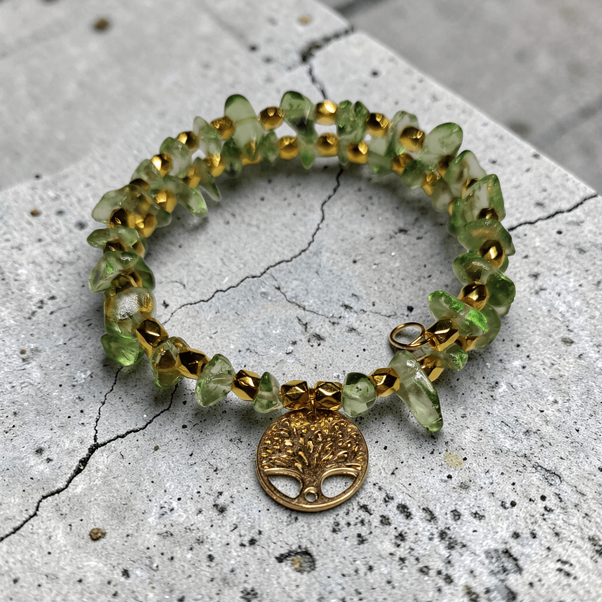 Gold Tree of Life Charm Bracelet (MW)