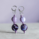 Purple Gourd Earrings | Mamabug ReCreations - Artisan Jewelry