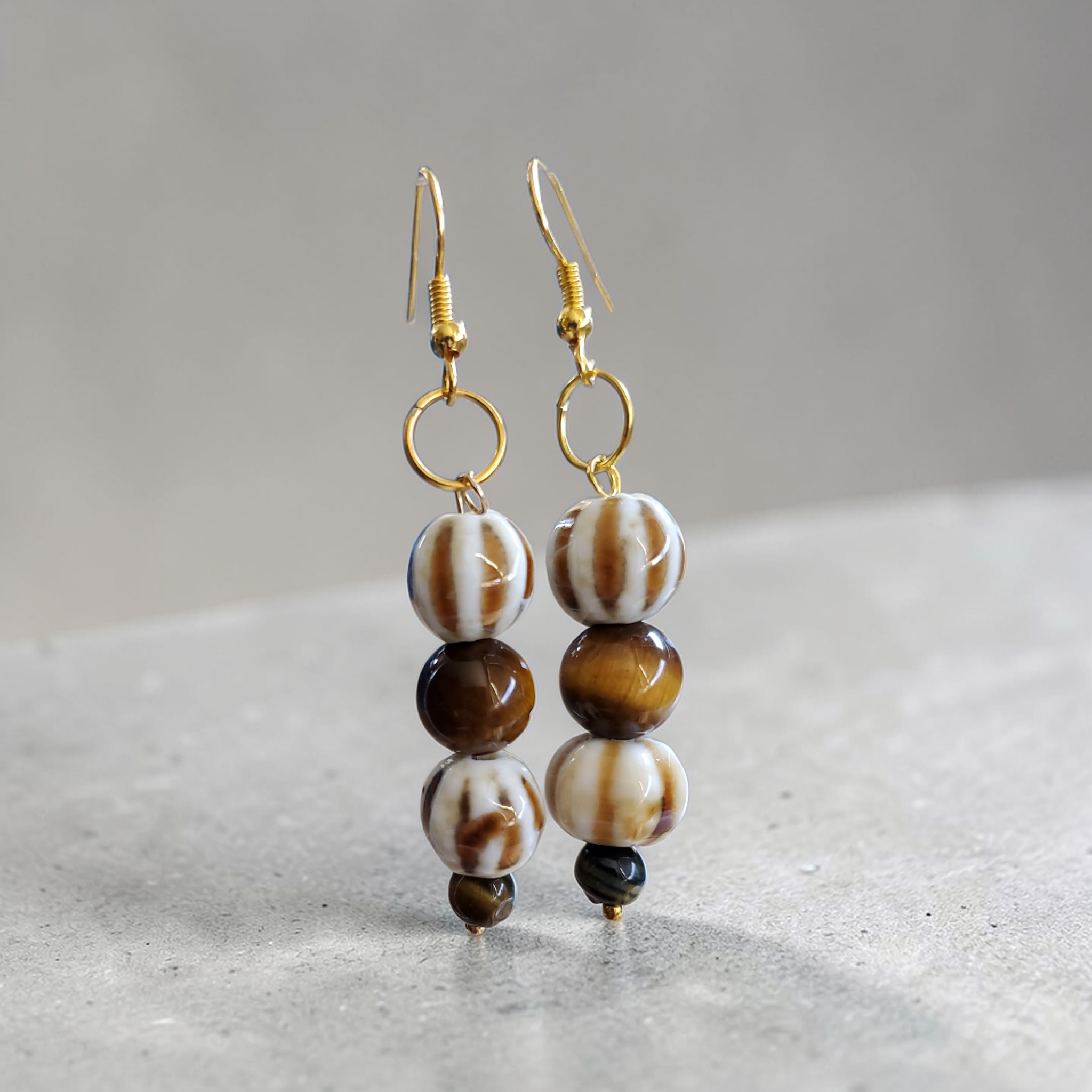Brown Goard Earrings