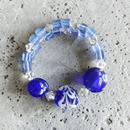 Blue Glass and Crystal Jewelry Set (MW) | Mamabug ReCreations - Artisan Jewelry
