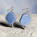 Blue Stone Earrings | Mamabug ReCreations - Artisan Jewelry