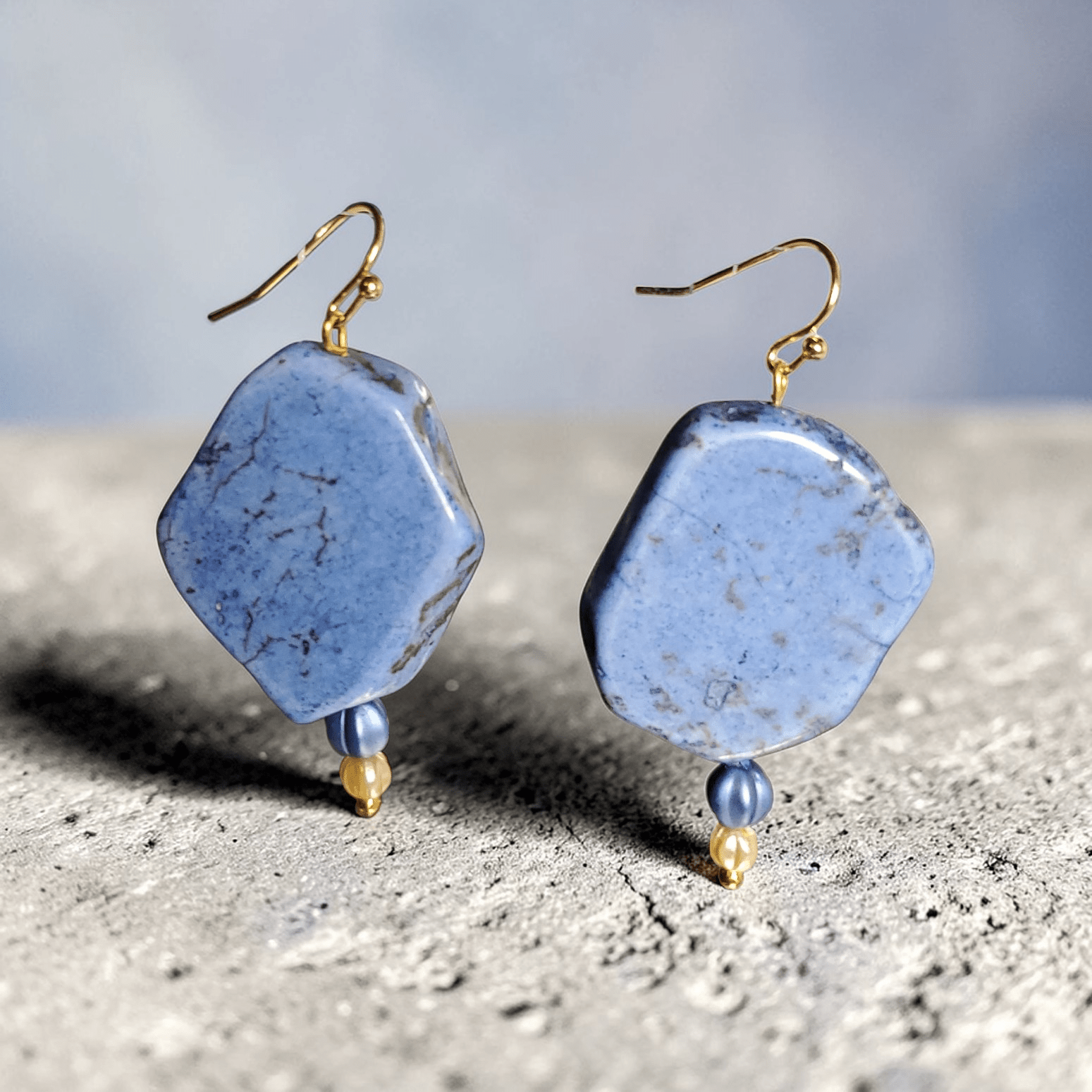 Blue Stone Earrings