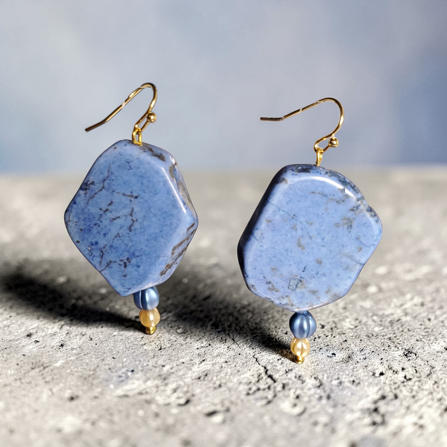 Blue Stone Earrings
