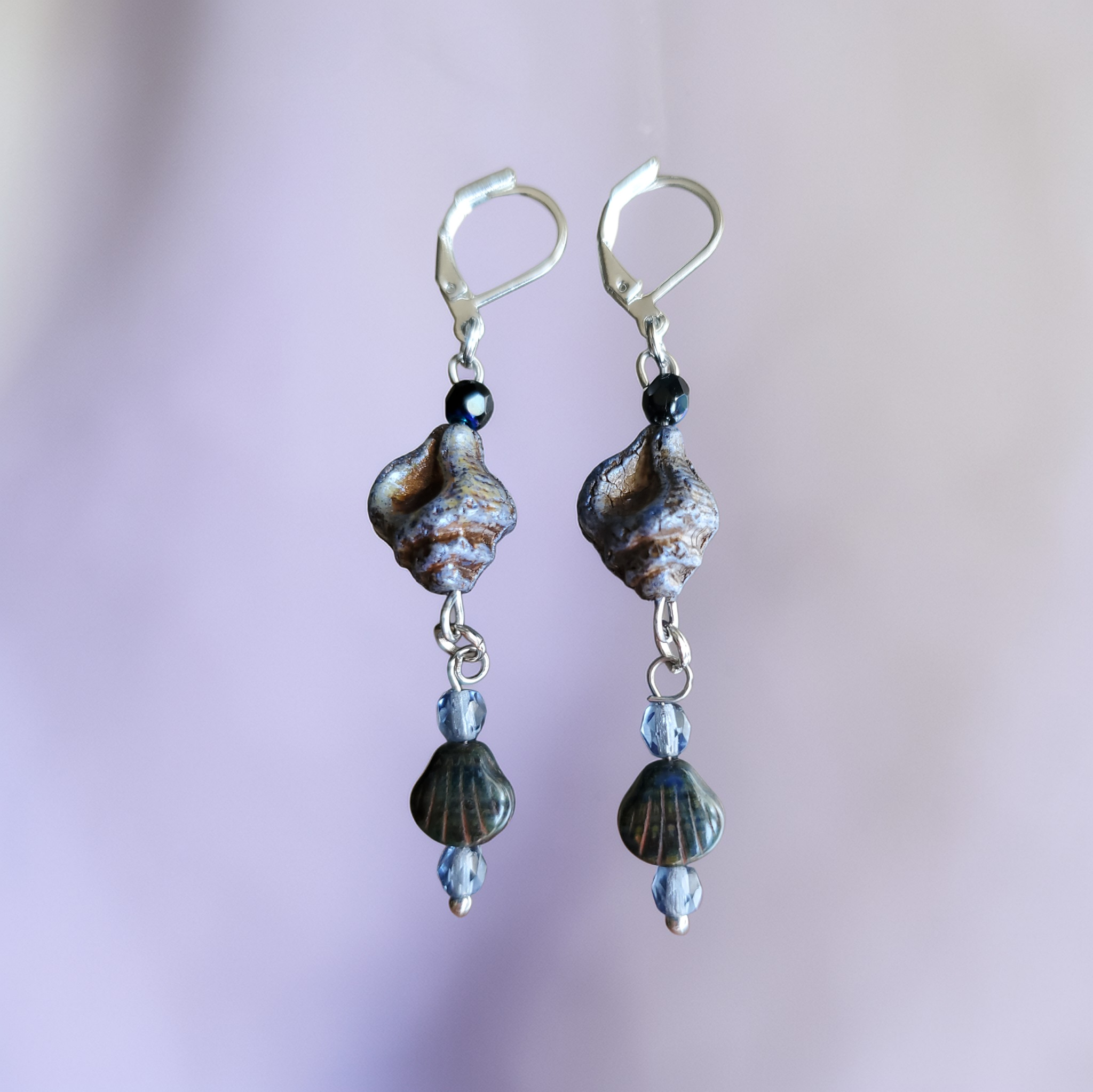 Blue Shells Earrings