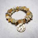 Gold Earth Charm Bracelet (MW) | Mamabug ReCreations - Artisan Jewelry