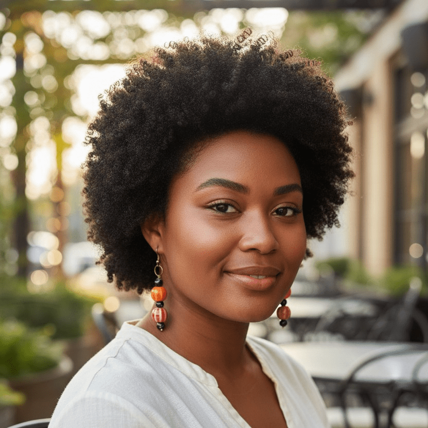 Orange Gourd Earrings