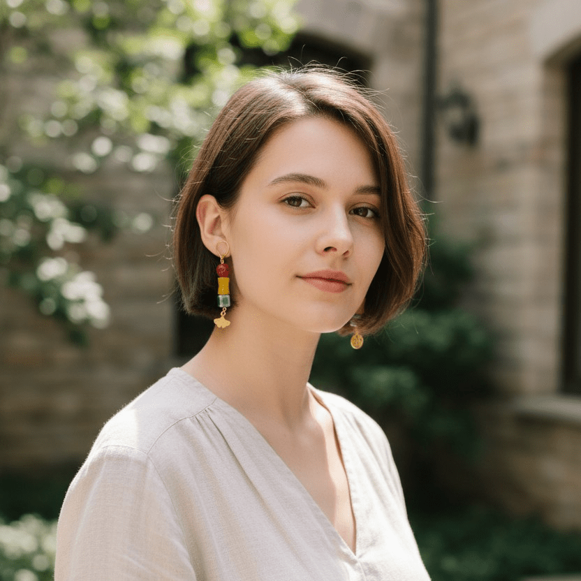 Chinese Inspired Earrings | Mamabug ReCreations - Artisan Jewelry
