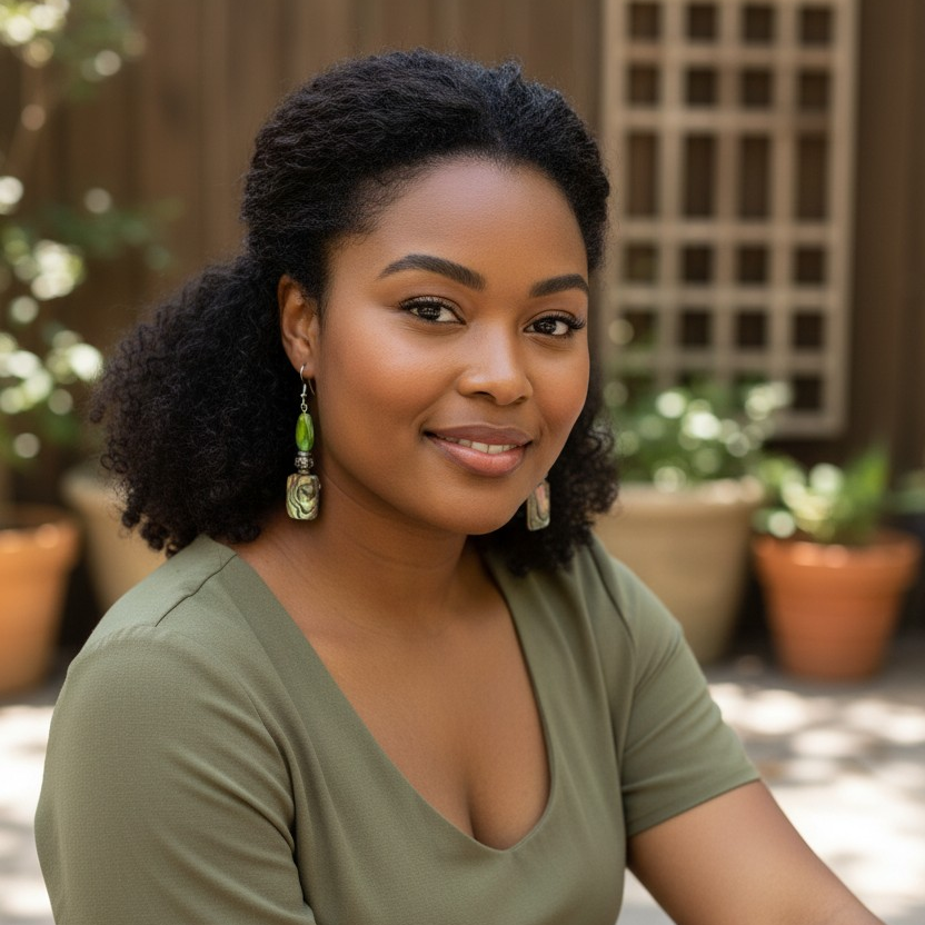 Abalone and Green Earrings