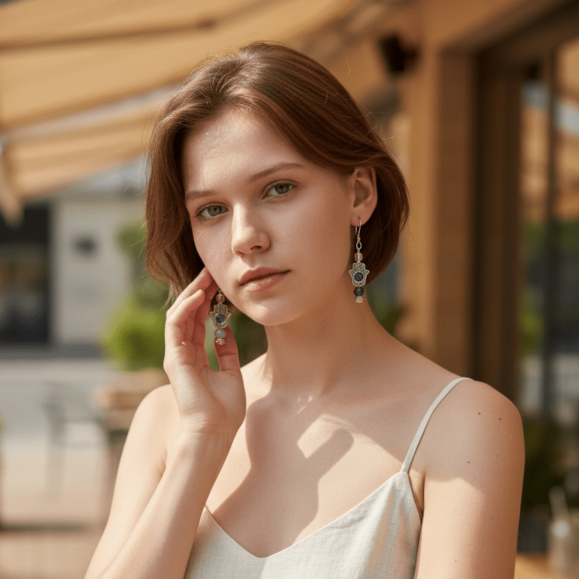 Hamsa (Hand of Fatima) Earrings