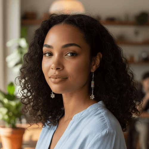 Floral Earrings | Mamabug ReCreations - Artisan Jewelry