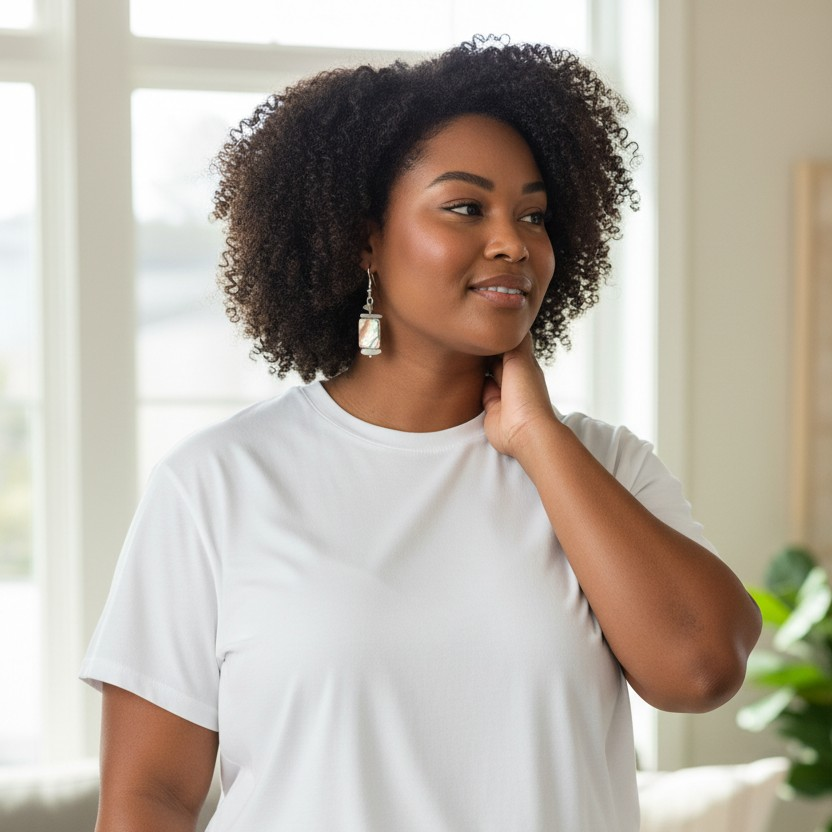 Abalone with Aventurine Earrings